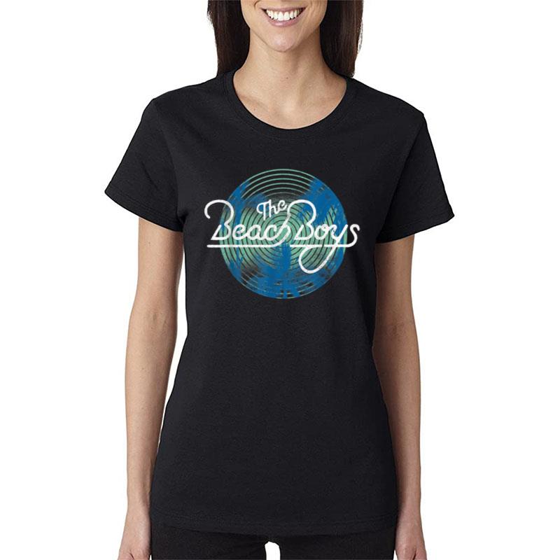 Beach Boys Circle Vibration Palm Trees Women T-Shirt