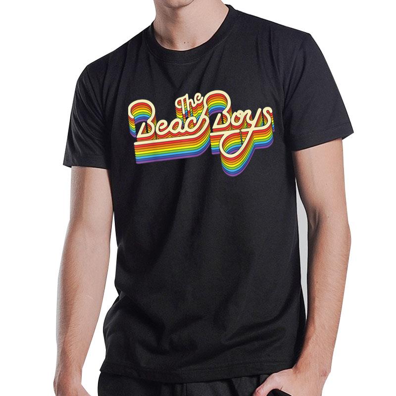 Beach Boys Rainbow Ripple Logo T-Shirt