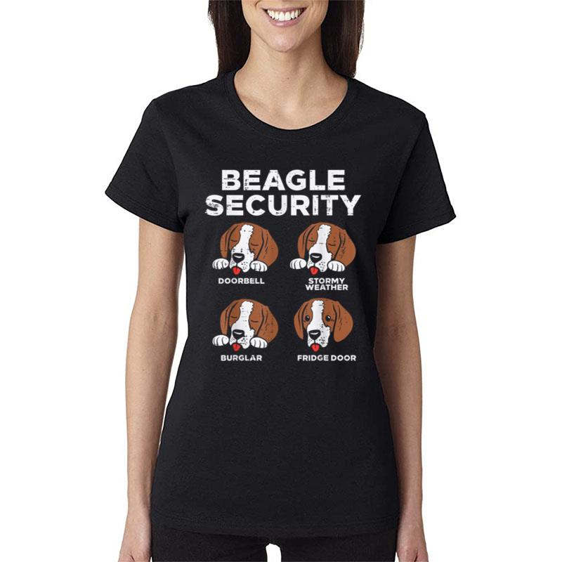 Beagle Security Funny Pet Dog Lover Owner Women T-Shirt