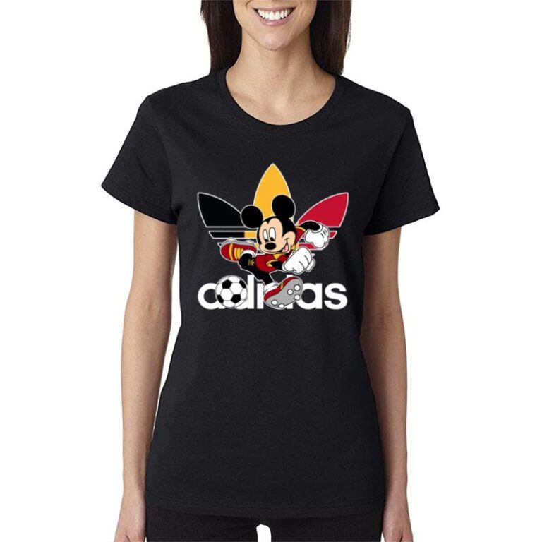 Belgium Football Mickey Mouse Adidas Women T-Shirt