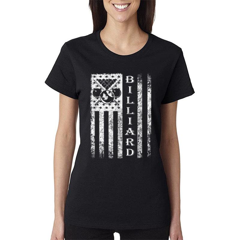 Billiard Flag - Flag Billiards Outfit Billiard Player Women T-Shirt