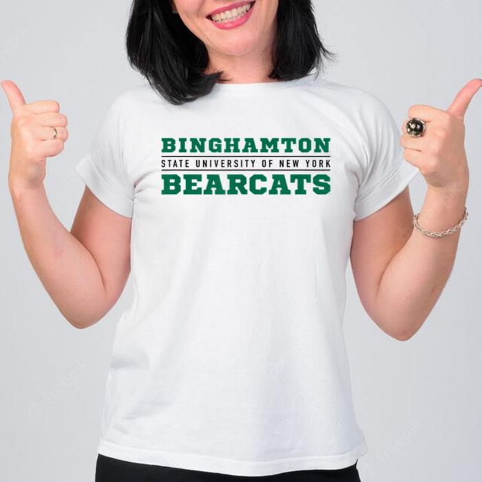 Binghamton University Bearcats Between The Lines Women T-Shirt