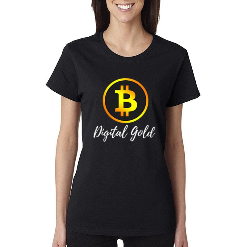 Bitcoin Crypto Blockchain Btc Tee Funny Dad Joke Cryptic Women T-Shirt