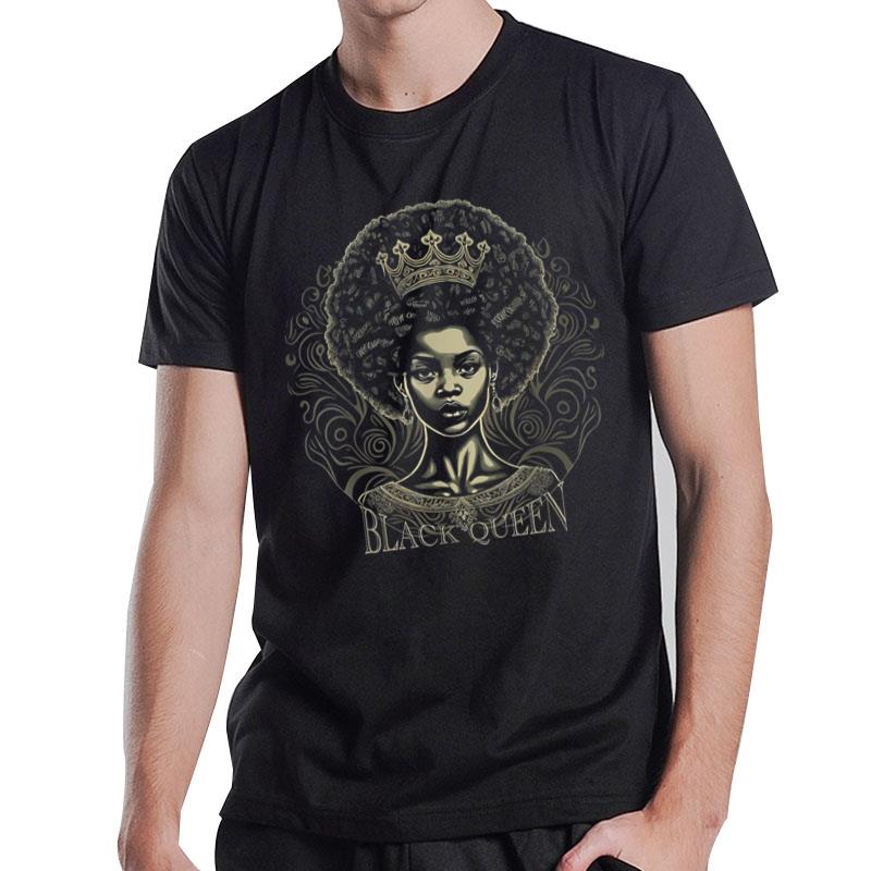 Black History African American Black Pride Queen T-Shirt