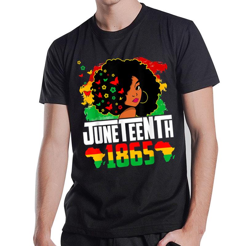 Black History Juneteenth Is My Independence Day Black T-Shirt