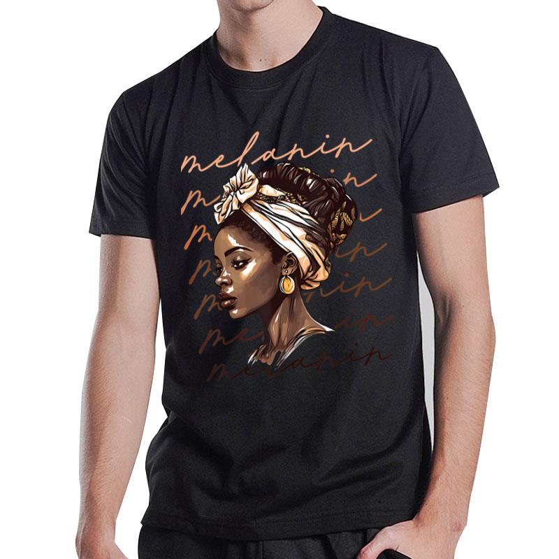 Black History Month African American Black Melanin Queen Ver 1 T-Shirt