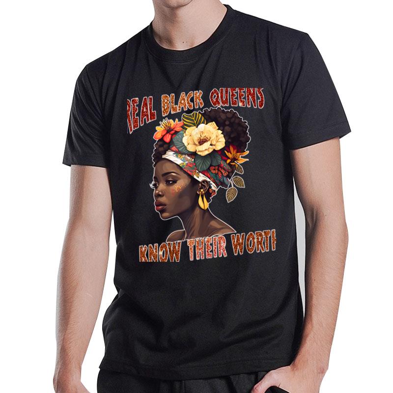 Black History Month African American Black Melanin Queen T-Shirt