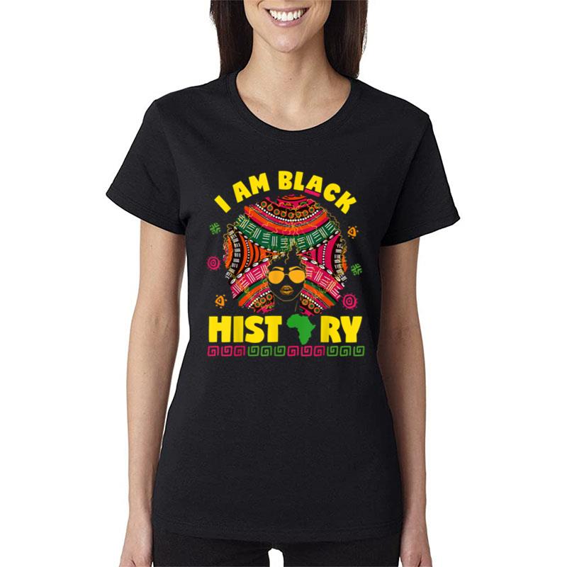 Black History Month African Woman Girls Afro American Women T-Shirt