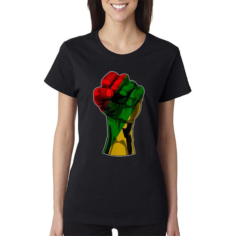 Black History Month Fist Women T-Shirt