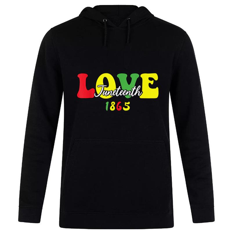 Black I Heart Love Juneteenth Hoodie