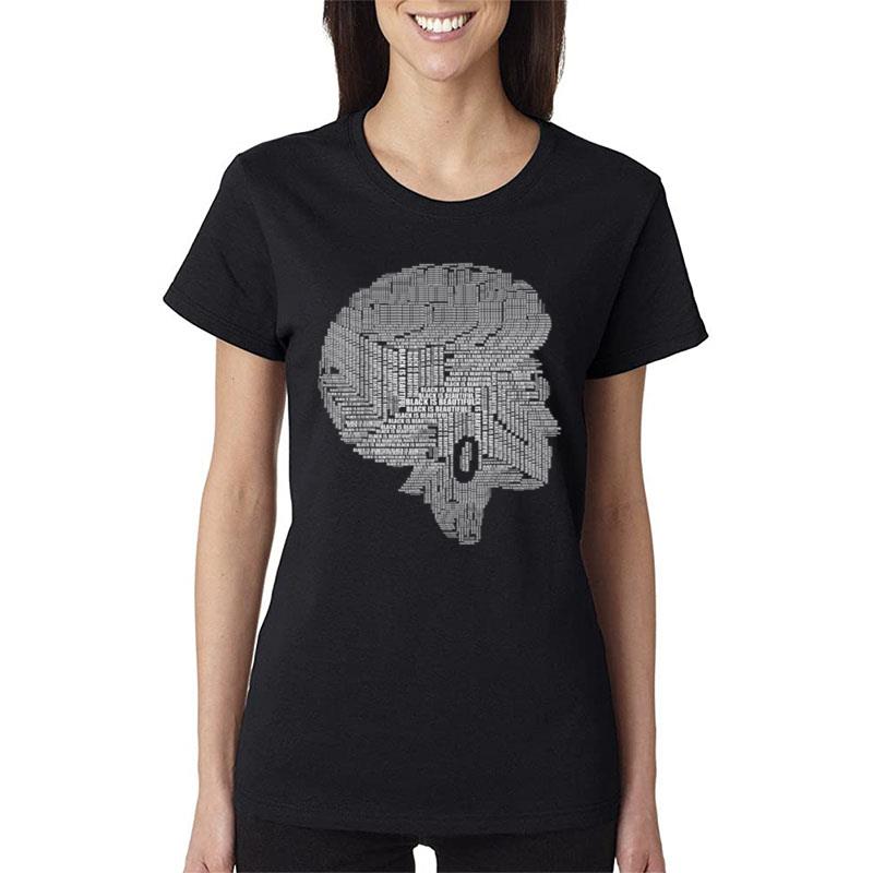 Black Is Beautiful Woman With Earrings Women T-Shirt