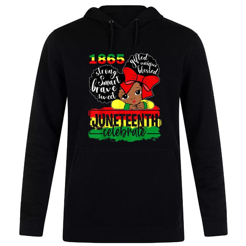 Black Juneteenth 1865 Celebrate Indepedence Day Hoodie