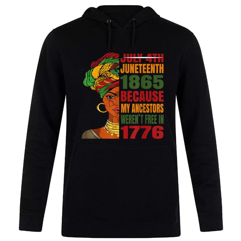 Black Queen Juneteenth 1865 Freedom African American S Hoodie