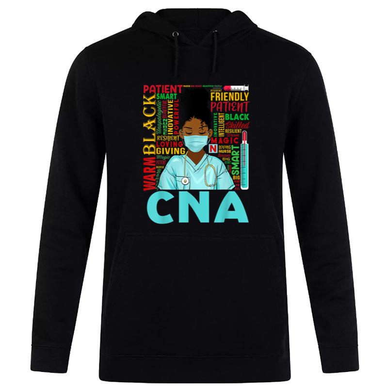 Black Strong Nurse Cna Afro Melanin African American Hoodie