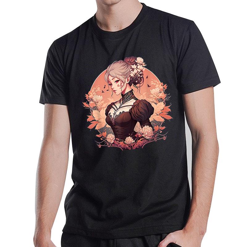 Blonde Japanese Anime Women T-Shirt