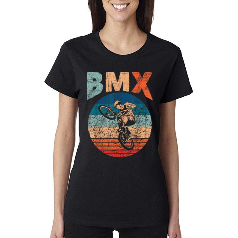 Bmx Bike Bicycle Rider Cyclist Racing Stunt Road Biking Women T-Shirt