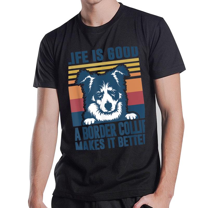 Border Collie Gifts For Women Men Dog Mom Dad Border Collie T-Shirt