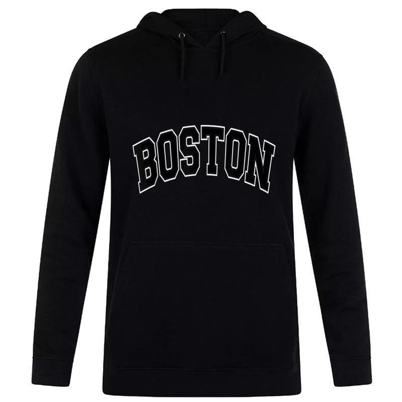 Boston Varsity Style Green with Black Text Women T-Shirt