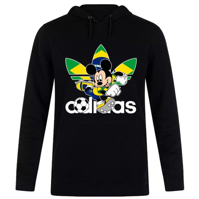 Brazil Football Mickey Mouse Adidas Hoodie