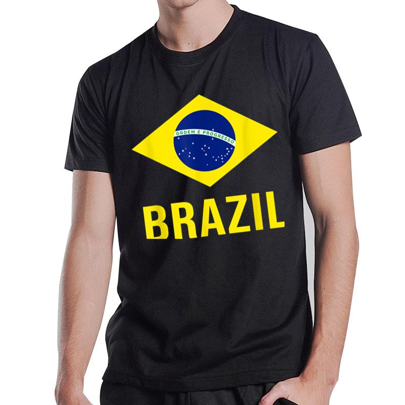 Brazil Soccer Football Brazilian Flag T-Shirt