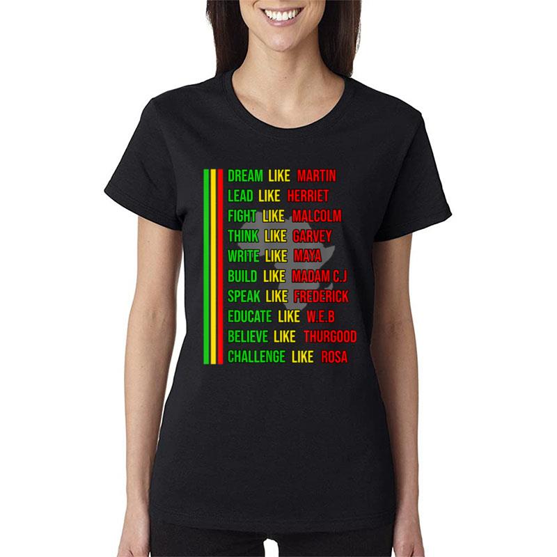 Built By Teach Black History Month Kids Proud African Pride Women T-Shirt