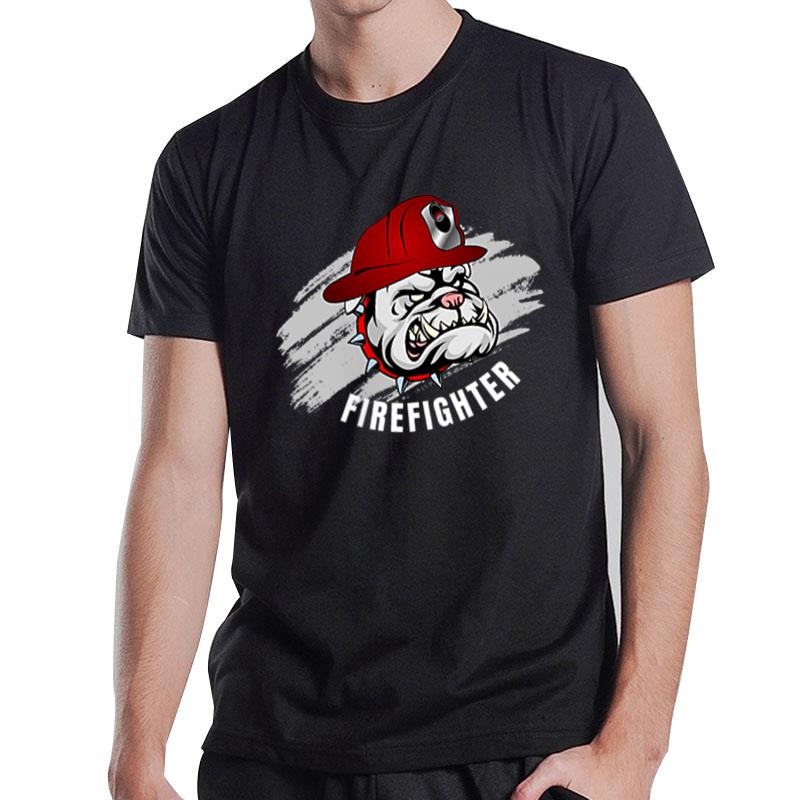 Bulldog Volunteer Firefighter Fireman Do It For Free T-Shirt