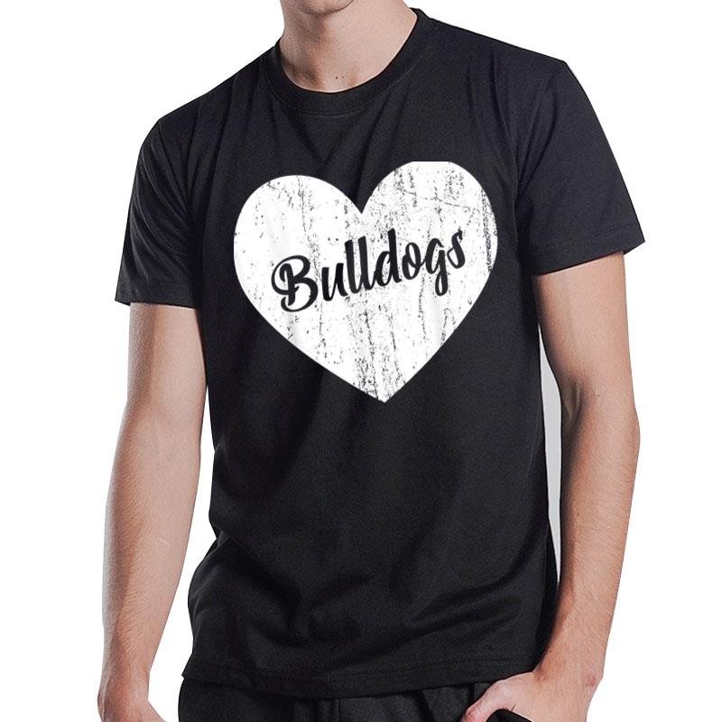 Bulldogs School Sports Fan Team Spirit Mascot He Gift T-Shirt