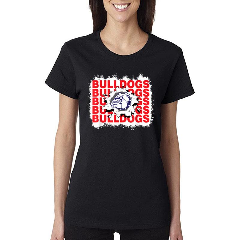 Bulldogs School Sports Fan Team Spirit Women T-Shirt