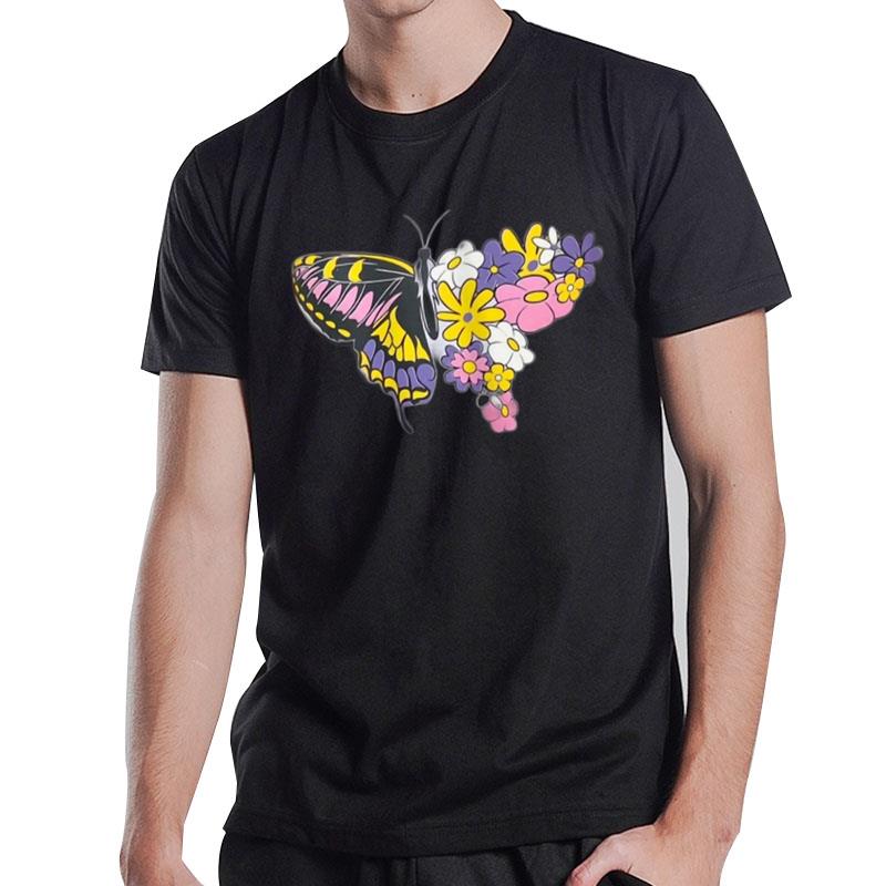 Butterfly Flower Beautiful T-Shirt