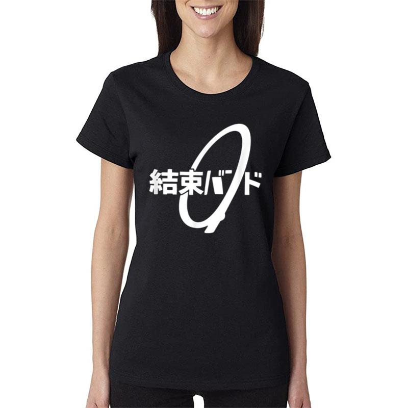 Cable Tie Kanji Hiragana Kessoku Band Rocker Band Women T-Shirt