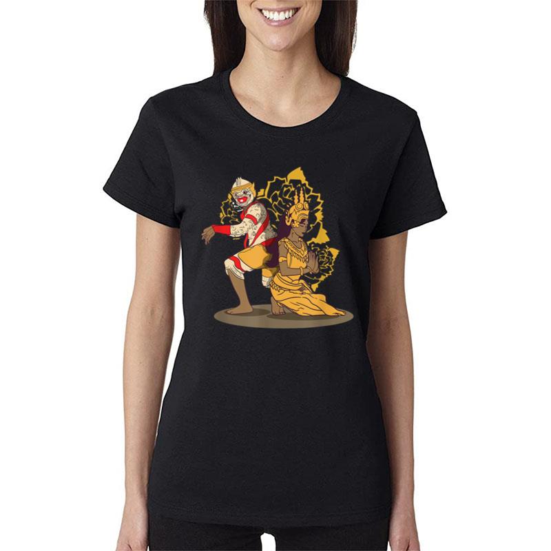 Cambodia Cambodian Khmer Traditional Dance Reamker Apsara Women T-Shirt