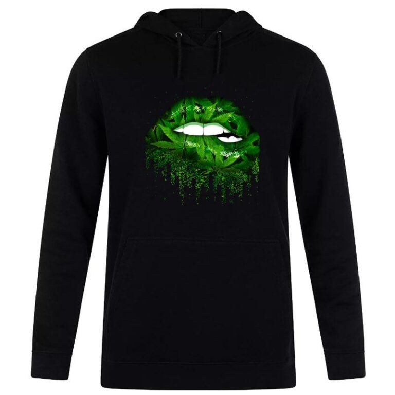 Canabis Green Lips Hoodie