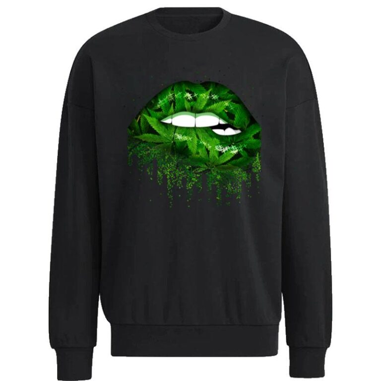 Canabis Green Lips Sweatshirt