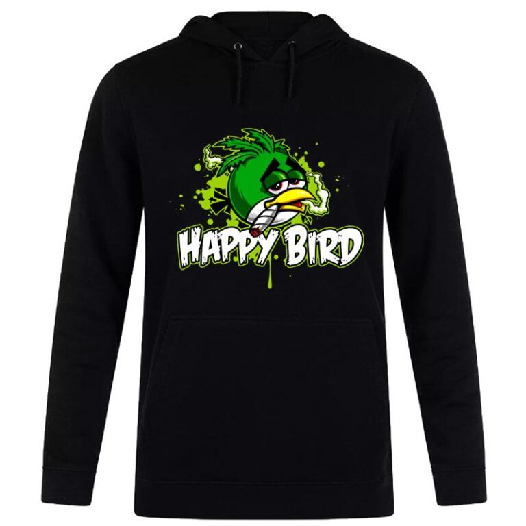 Canabis Weed Happybird Angry Birds Hoodie