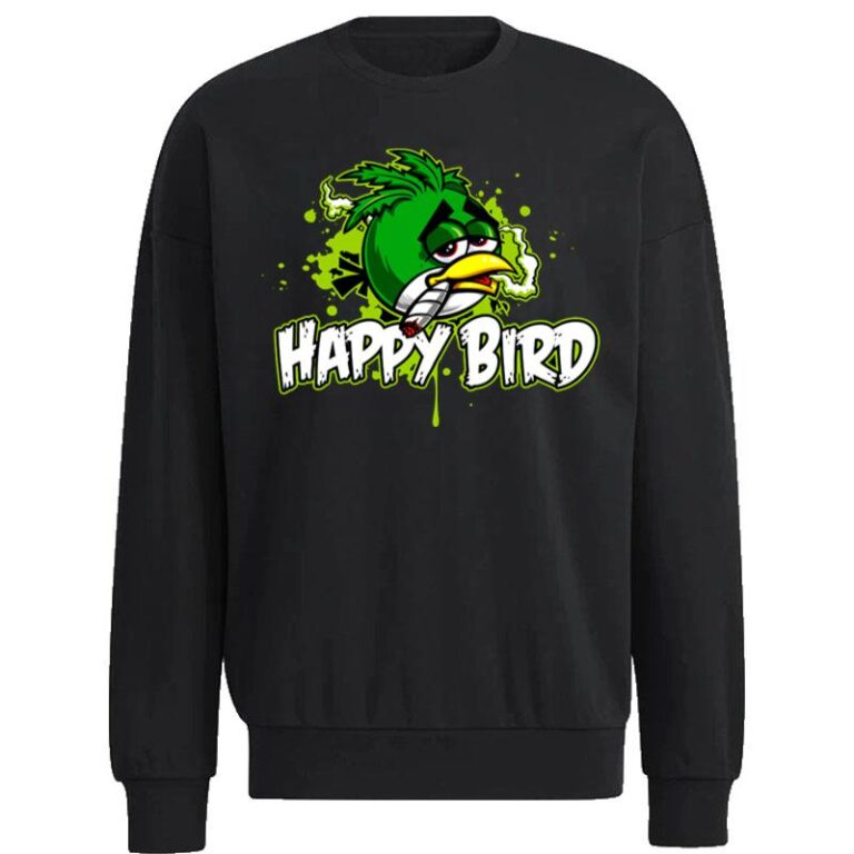 Canabis Weed Happybird Angry Birds Sweatshirt