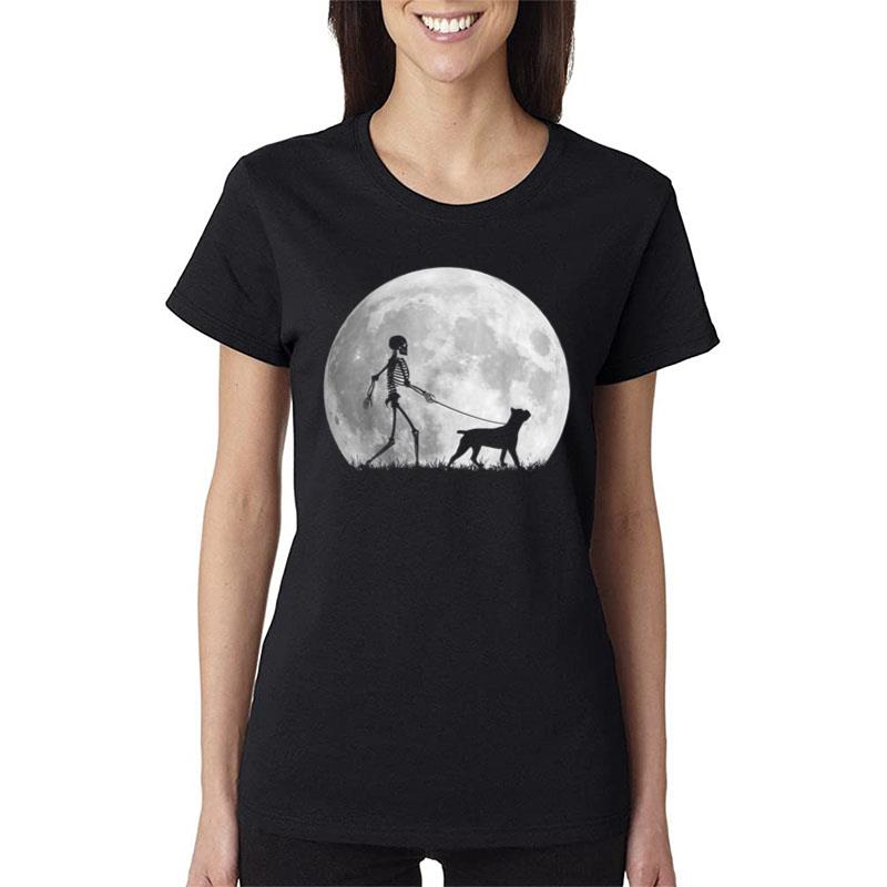 Cane Corso Halloween Skeleton Funny Dog Youth Gift Women T-Shirt