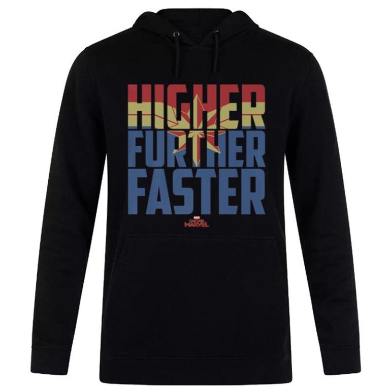 Captain Marvel Higher Further Faster Hoodie