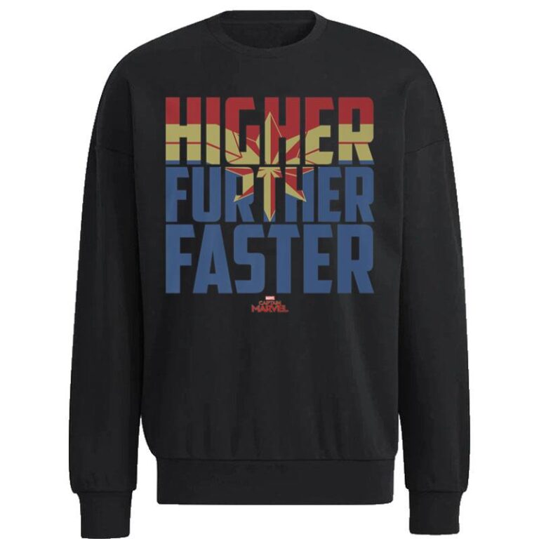 Captain Marvel Higher Further Faster Sweatshirt