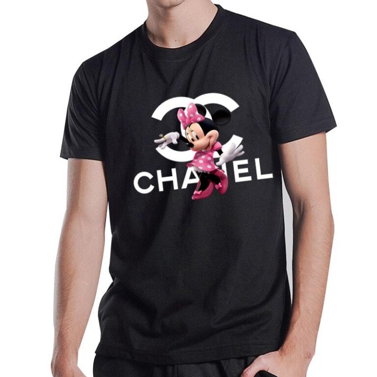 Chanel Mickey Pink T-Shirt