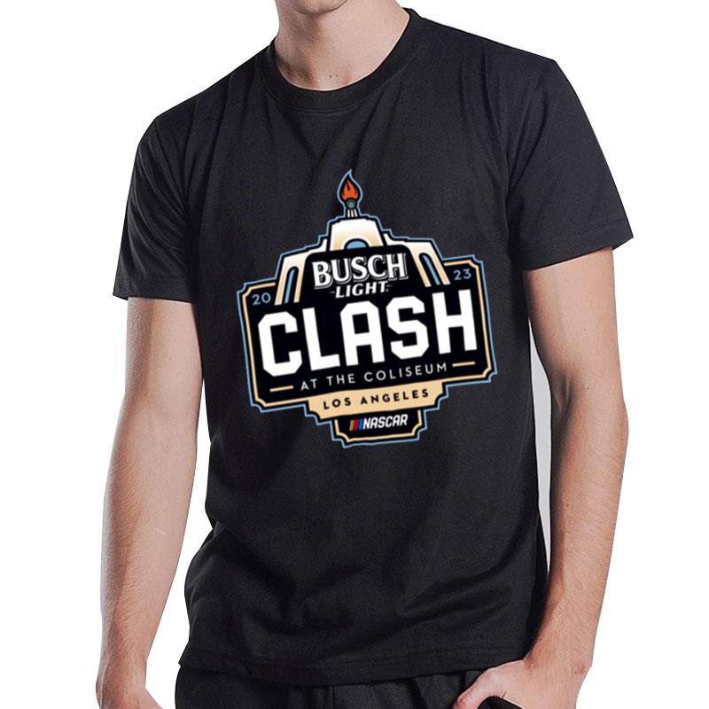 Checkered Flag Gray 2023 Busch Light Class At The Coliseum T-Shirt