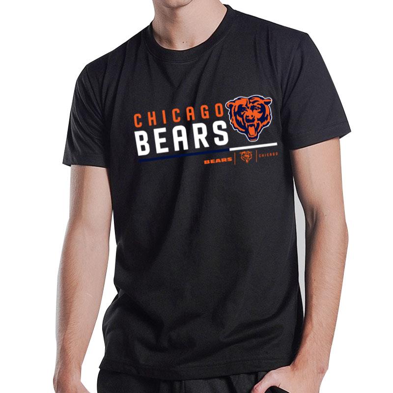 Chicago Bears Prime Logo Name Split T-Shirt