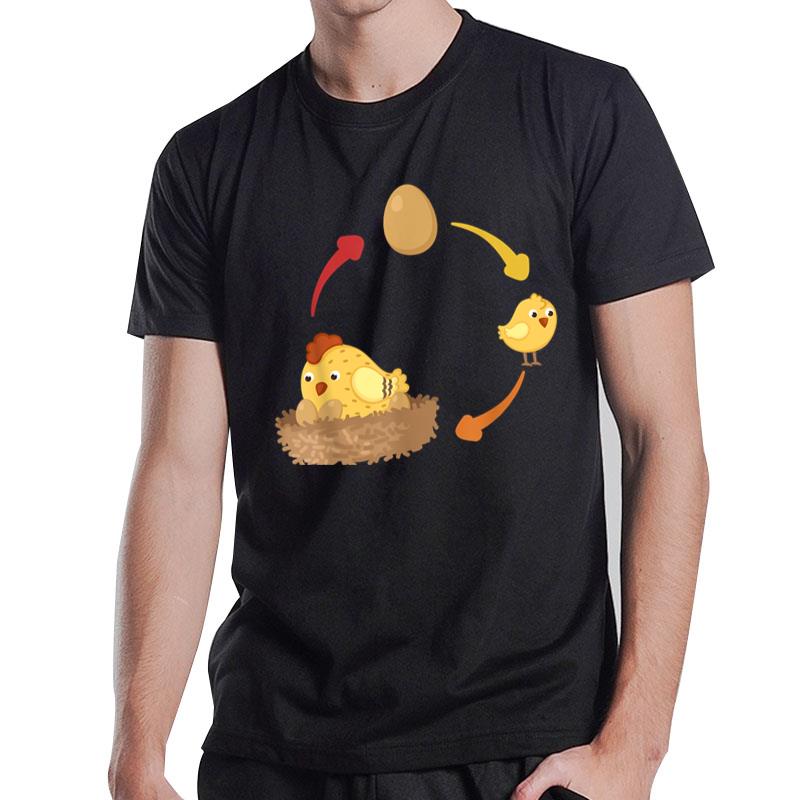 Chicken Life Cycle Chick Chicken Chicken Eggs Chicken Breeding T-Shirt