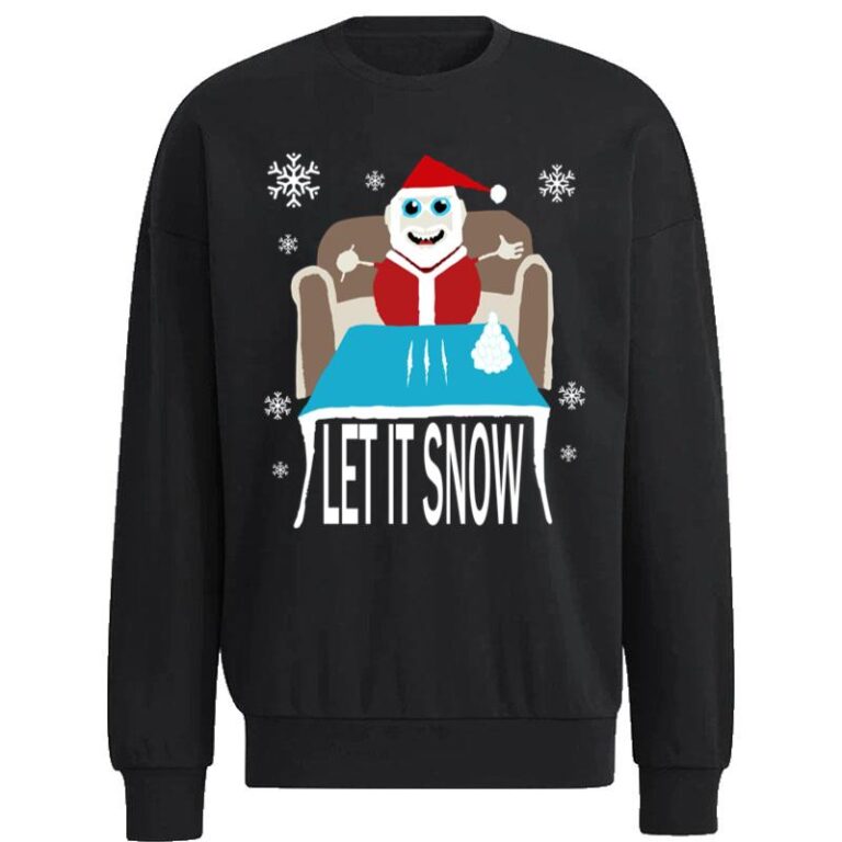 Cocaine Santa Let It Snow Christmas Sweater Sweatshirt