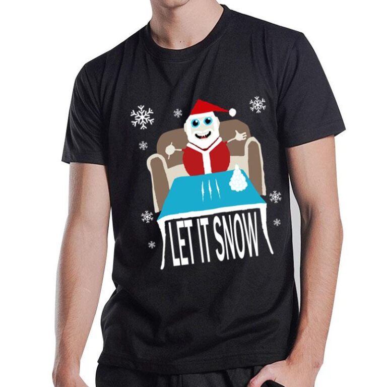 Cocaine Santa Let It Snow Christmas Sweater T-Shirt