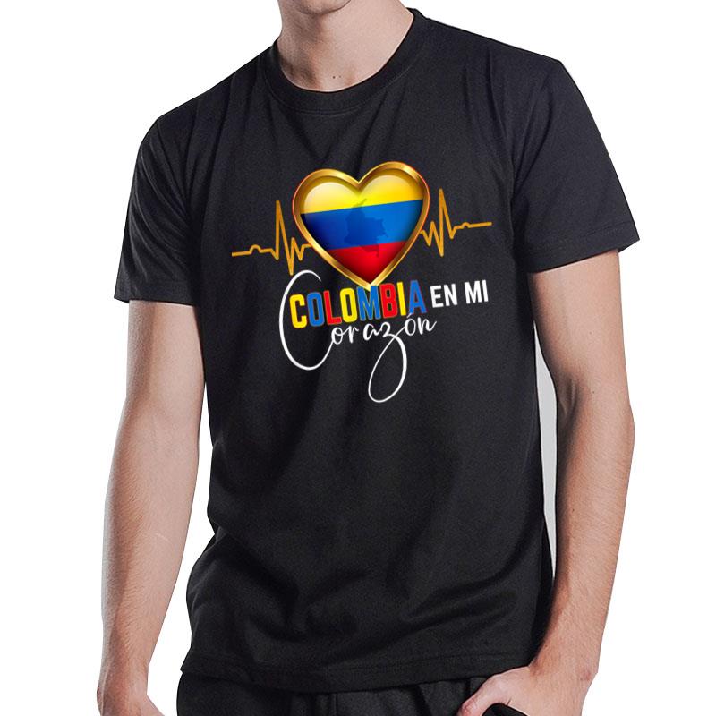 Colombia En Mi Corazon Colombian Pride Matching T-Shirt