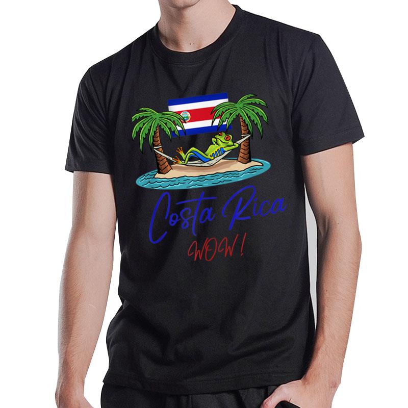 Costa Rica Wow Costa Rican Flag Ver 1 T-Shirt