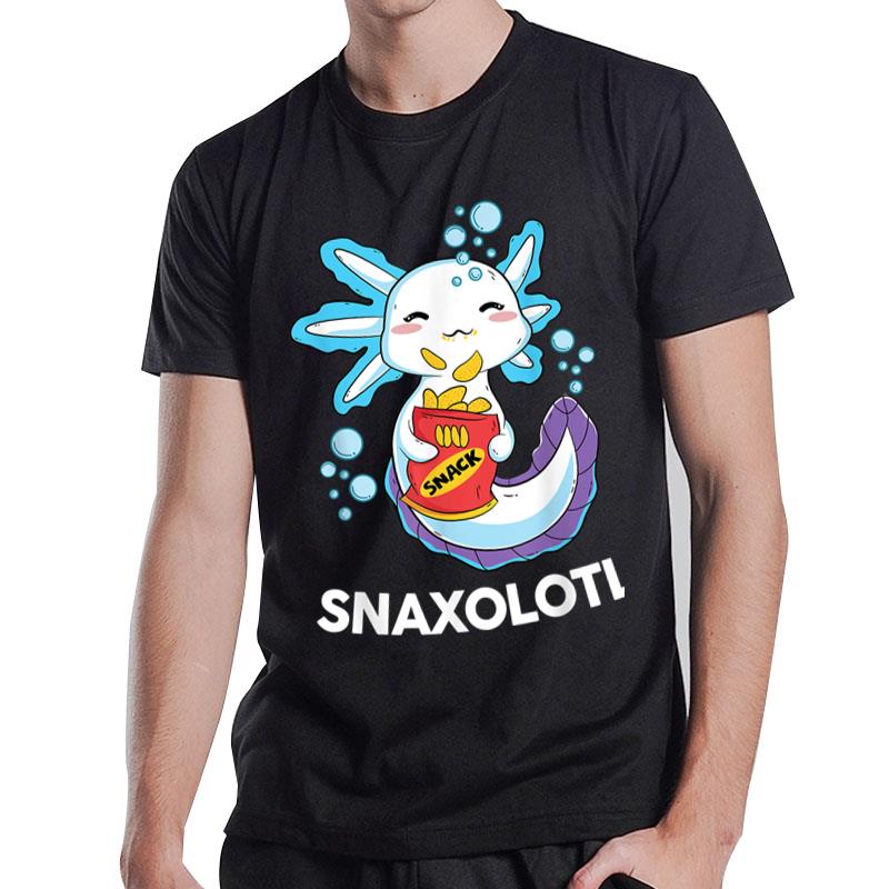 Cute Axolotl Snaxolotl Kawaii Anime T-Shirt