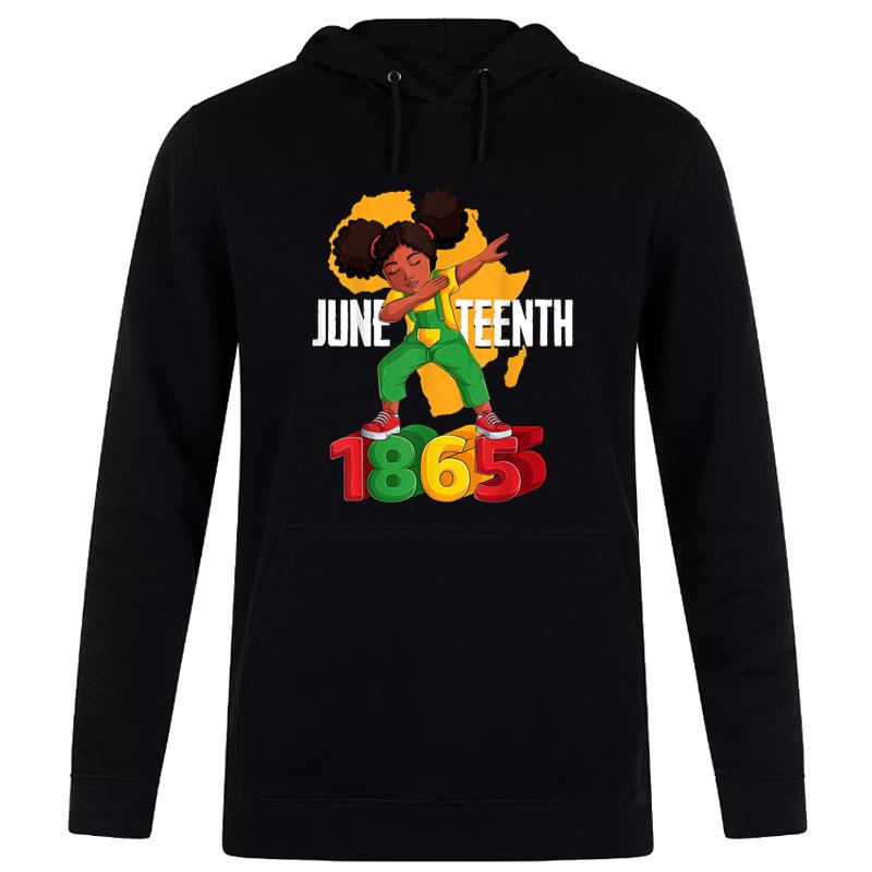 Dab Black Juneteenth 1865 Brown Skin Afro American Hoodie