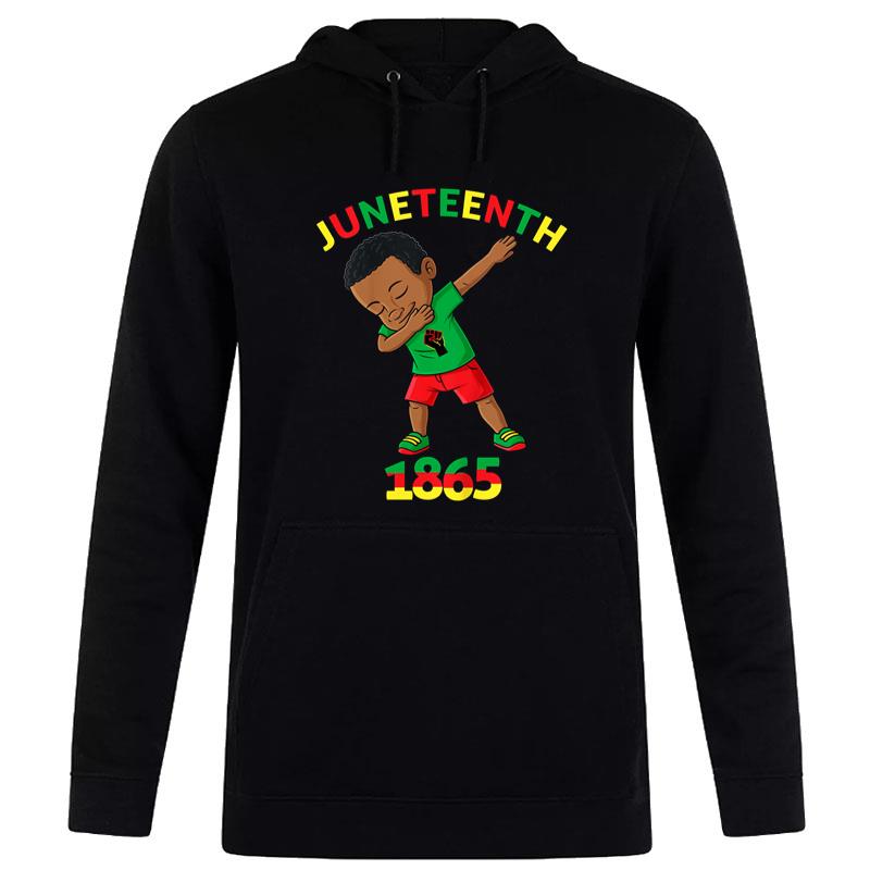 Dabbing Black King Juneteenth 1865 Brown Skin Dab Hoodie