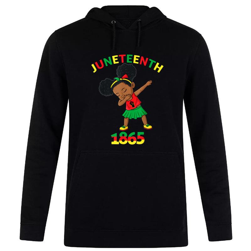 Dabbing Black Princess Juneteenth 1865 Brown Skin Hoodie